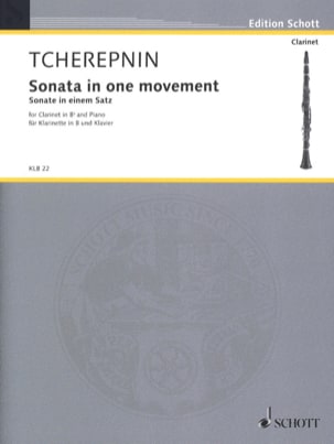 Sonata in One Movement - Clarinette - Alexandre Tcherepnine