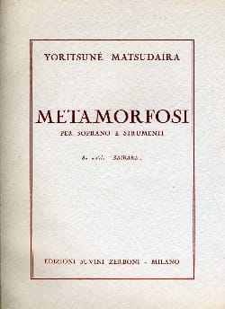 Metamorfosi Yoritsuné Matsudaïra Partition Grand format