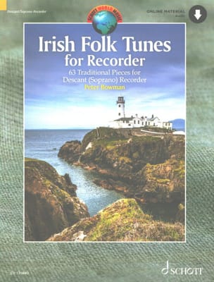 Irish Folk Tunes for Recorder Traditionnels Partition Flûte à bec