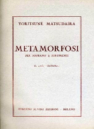Metamorfosi Yoritsuné Matsudaïra Partition Grand format