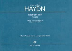 Requiem in B Michael HAYDN Partition Grand format