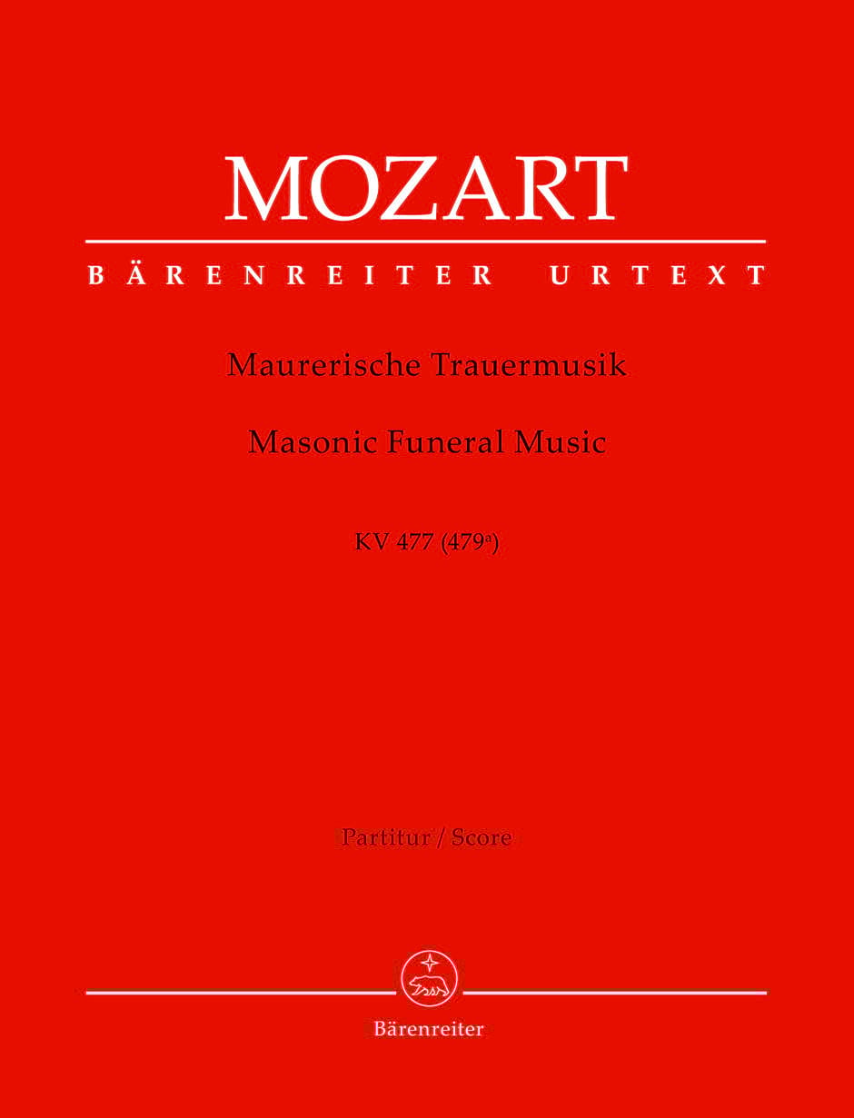 Musique funèbre maçonnique KV 477 - MOZART - Partition - Grand format