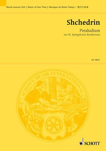 Praeludium zur 9. Symphonie Beethovens - Partitur - Rodion Shchedrin