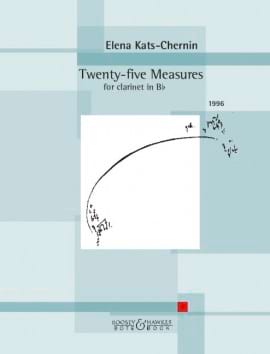 Twenty-five Measures Elena Kats-Chernin Partition Clarinette
