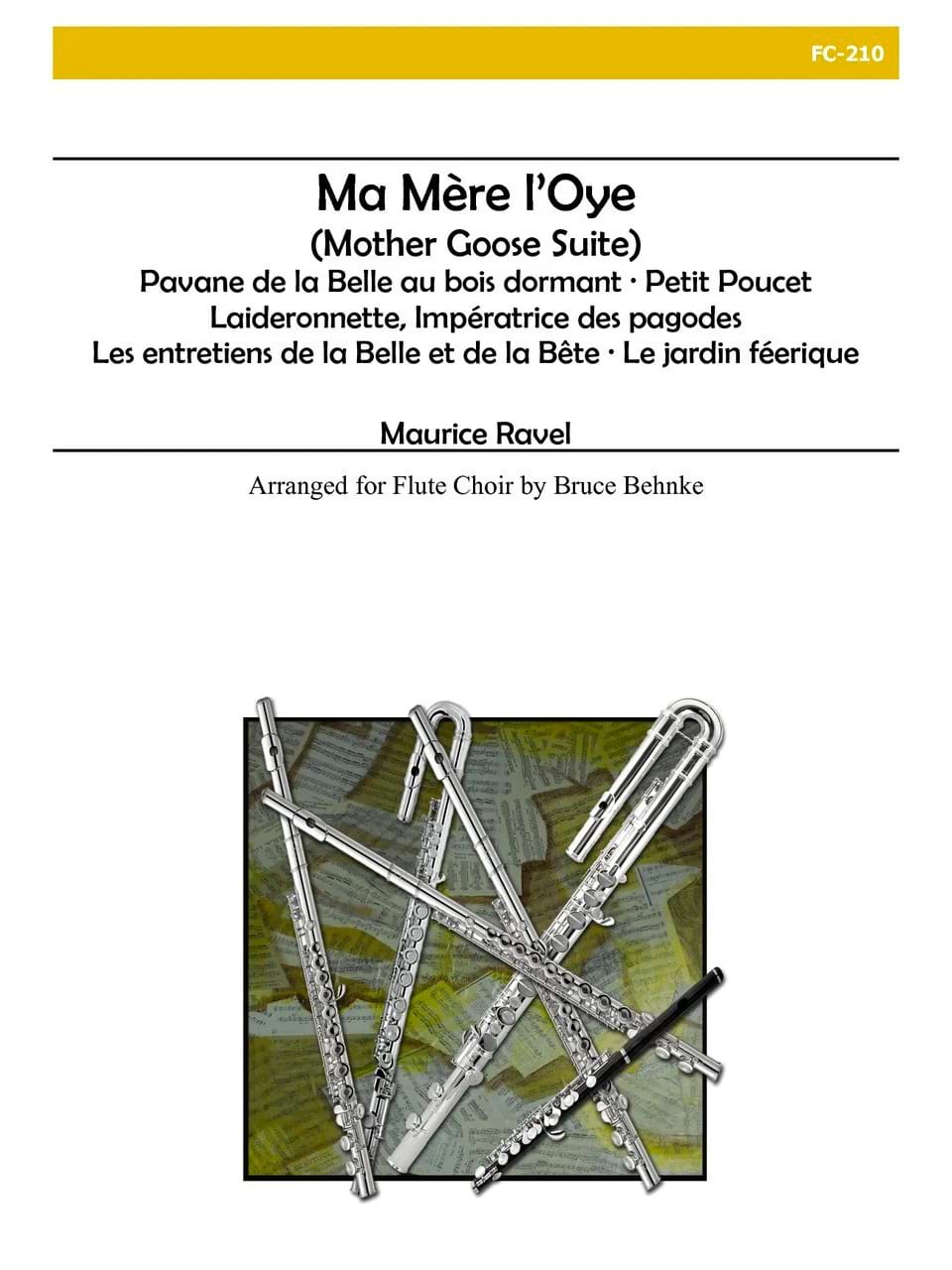 Ma Mère L'Oye - Ens. de Flûtes RAVEL Partition