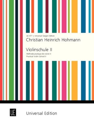 Violinschule, Band 2 Christian Heinrich Hohmann Partition Violon