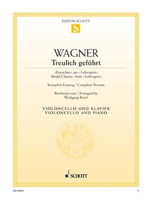 Treulich Geführt Extr. De Lohengrin WAGNER Partition Violoncelle