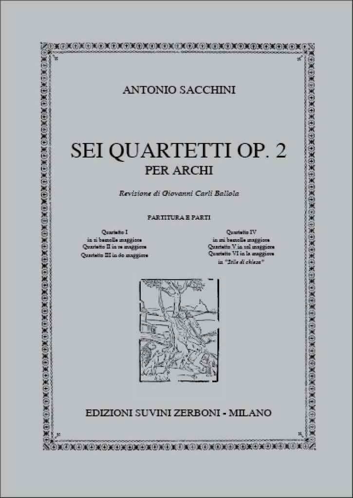 Quartetto op. 2 n° 5 in sol maggiore - Partitura e parti