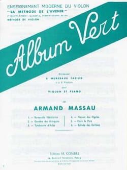 Album vert Armand Massau Partition Violon