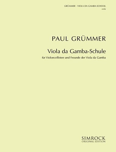 Méthode - Viole de Gambe Paul Grümmer Partition Viole de gambe