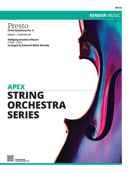 Presto (from Symphony No. 1) - MOZART - Partition