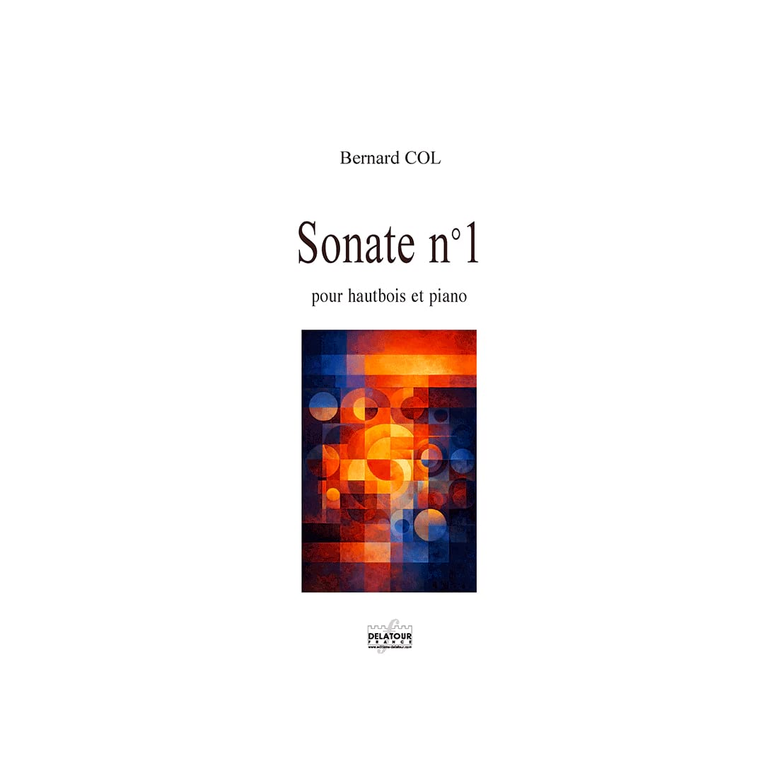 Sonate n° 1 Bernard Col Partition Hautbois