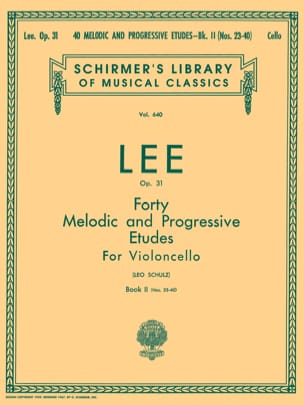 40 Melodic and progressive etudes op. 31 - Volume 2 - Sebastian Lee