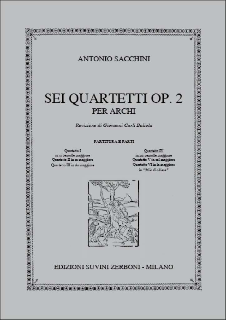 Quartetto op. 2 n° 4 in mi bemolle maggiore - Partitura + Parti