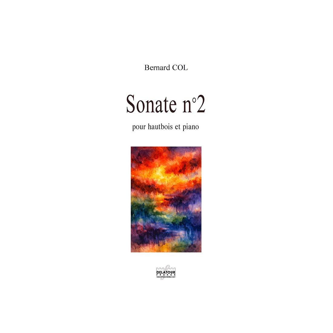 Sonate n° 2 Bernard Col Partition Hautbois