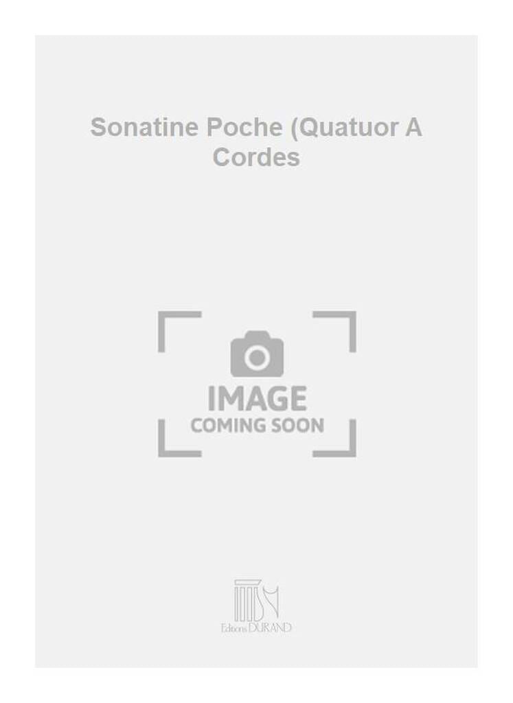 Sonatine Quatuor Poche Menu Partition Petit format