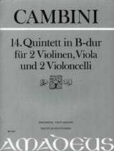 Quintette Nr. 14 En Sib Maj. - Giuseppe Maria Cambini - Partition