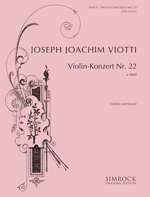 Concerto Violon n° 22 la mineur VIOTTI Partition Violon