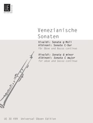 Feuillez l'ouvrage Venezianische Sonaten - Oboe u. Bc - VIVALDI - Partition - Hautbois