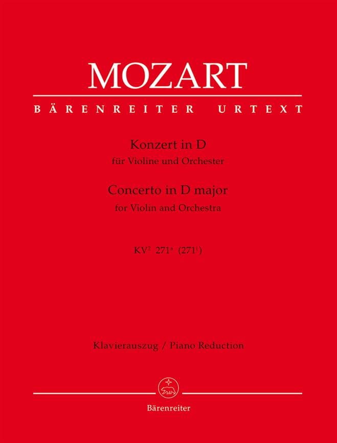Violin-Konzert D-Dur KV 271a - Partitur MOZART Partition Grand format