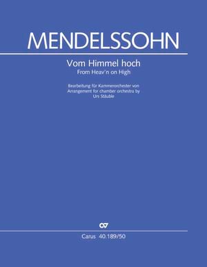 Von Himmel hoch - Conducteur - Bartholdy Felix Mendelssohn - Partition
