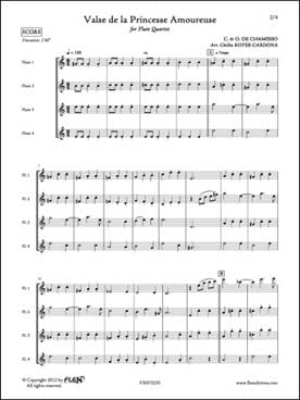Valse de la Princesse Amoureuse - 4 Flûtes