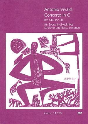 Concerto in C-Dur RV 444, PV 78 für Sopraninoblockflöte - Partitur