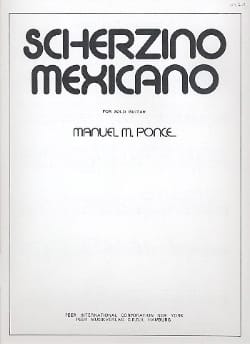 Scherzino mexicano - Gitarre Manuel Ponce Partition Guitare