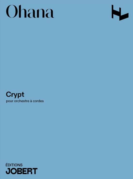 Crypt - Conducteur Maurice Ohana Partition Grand format