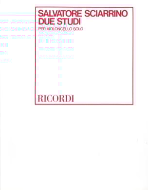 Due studi Salvatore Sciarrino Partition Violoncelle
