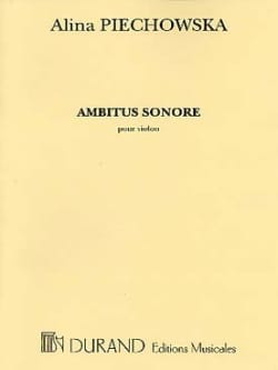 Ambitus sonore Alina Piechowska Partition Violon