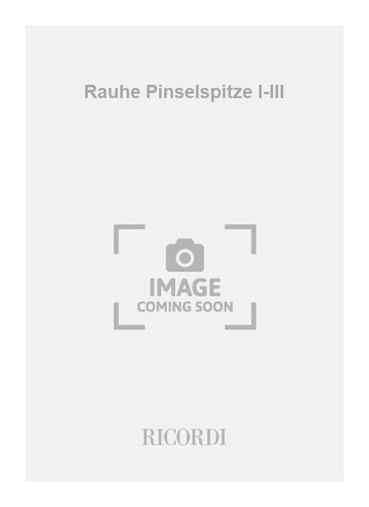 Rauhe Pinselspitze 1, 2, 3 Klaus Huber Partition
