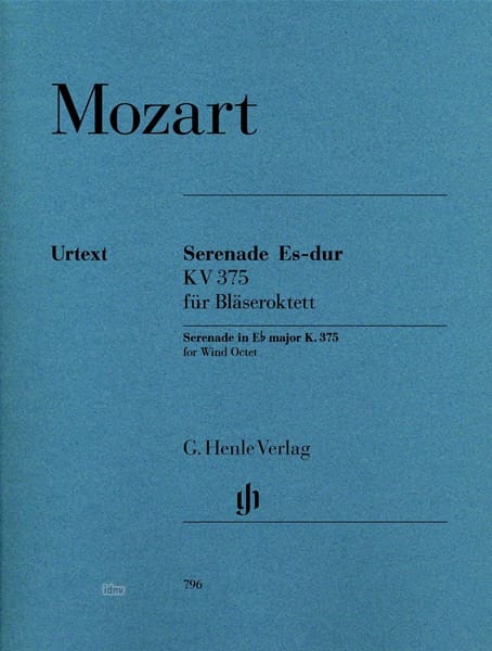 Sérenade KV 375 - Octuor à vent MOZART Partition OCTUORS
