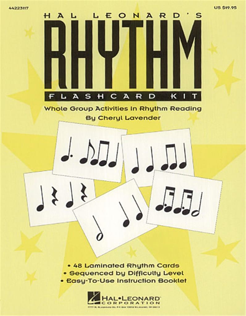 Hal Leonard's Rhythm Flashcard Kit Lavender Cheryl Partition