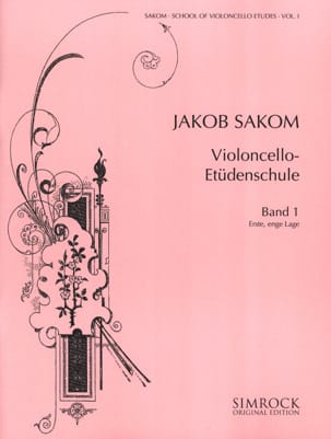 Violoncello Etüden-Schule, Heft 1 Jakob Sakom Partition Violoncelle