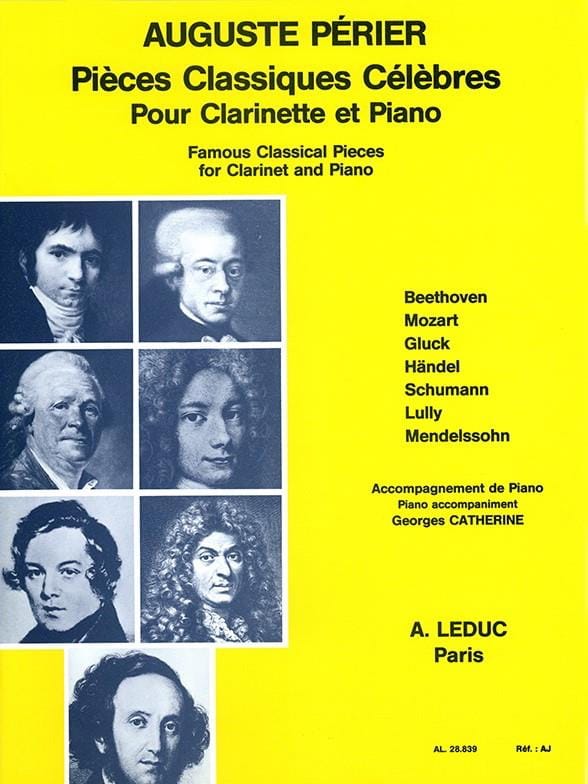 Pieces classiques célèbres - Clarinette piano