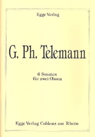 6 Sonates pour 2 Hautbois TELEMANN Partition Hautbois
