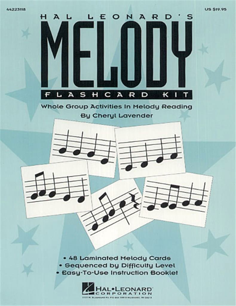 Hal Leonard's Melody Flashcard Kit Lavender Cheryl Partition