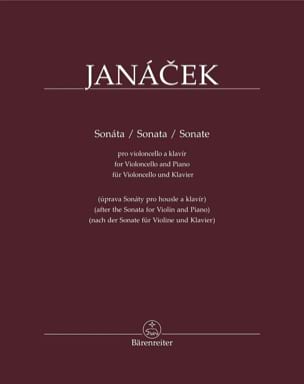 Sonate - Violoncelle et piano JANACEK Partition Violoncelle
