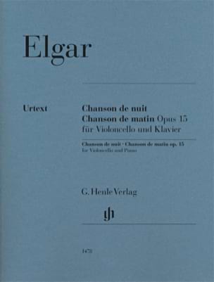 Chanson de Nuit - Chanson de Matin Edward Elgar Partition Violoncelle