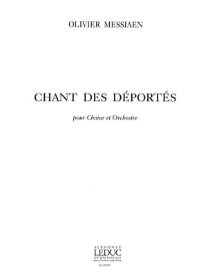 Chant des déportés - Partition MESSIAEN Partition Grand format