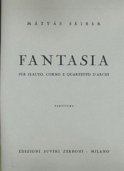 Fantasia - Partitura Matyas Seiber Partition Petit format