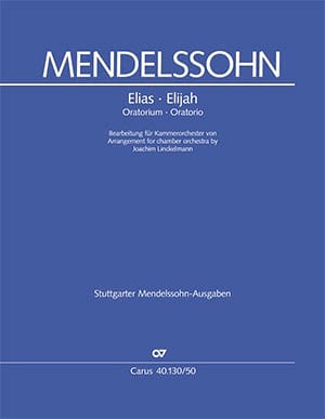 Elias, Oratorio Bartholdy Felix Mendelssohn Partition Grand format