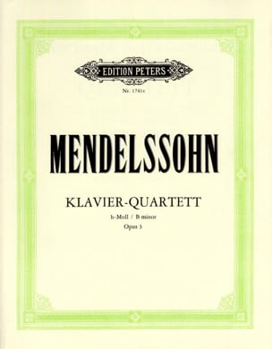 Klavierquartett h-moll op. 3 - Stimmen MENDELSSOHN Partition Quatuors