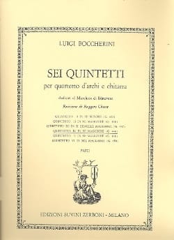Quintetto n° 4 in re maggiore G. 448 - Parti - BOCCHERINI - Partition