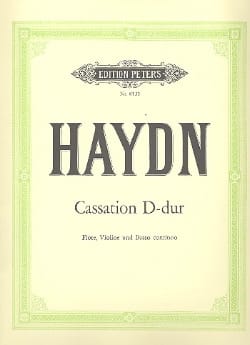 Cassation D-Dur HAYDN Partition Trios