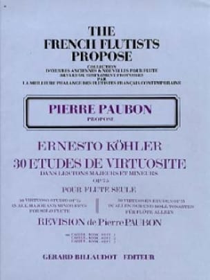 30 Etudes de virtuosité op. 75 - Volume 1 - Ernesto KÖHLER - Partition