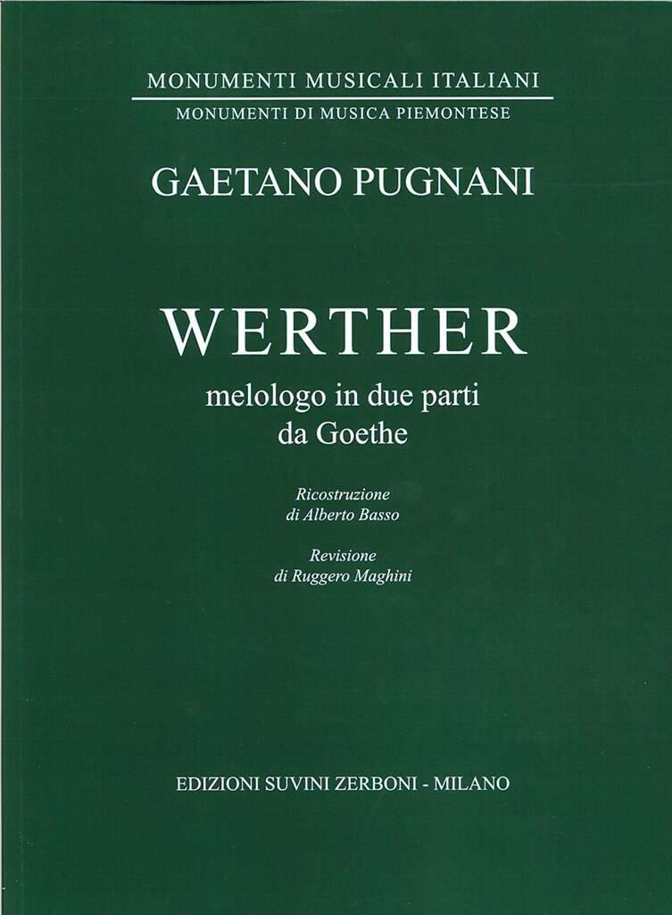 Werther Gaetano Pugnani Partition Grand format