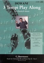 Etudes pour clarinette et piano op. 63 Part 3 - 2 CD - Carl Baermann