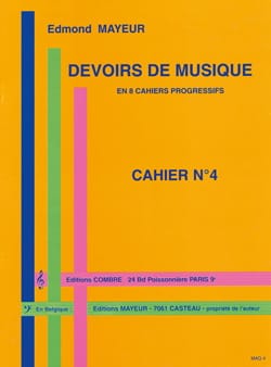 Devoirs de musique n° 4 Edmond Mayeur Partition Solfèges